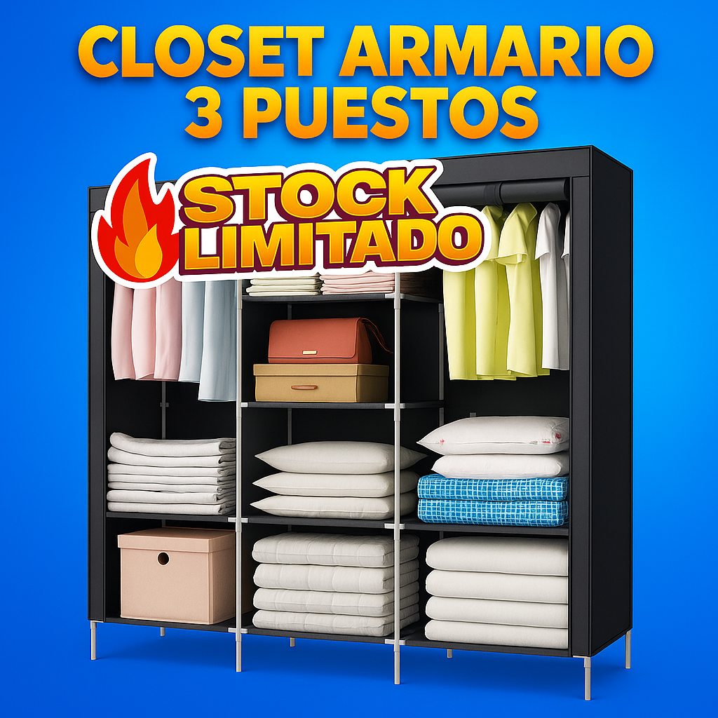 Closet armario 8 puestos.